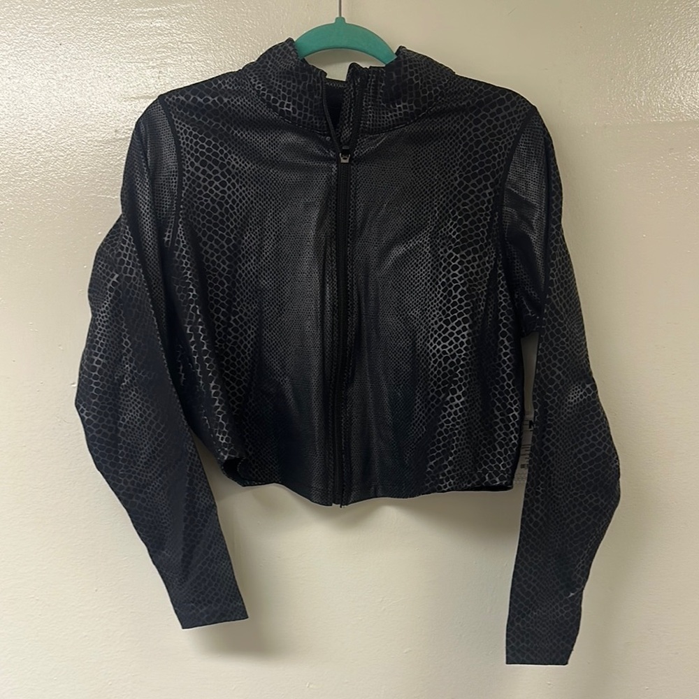 Anaconda Boo Foil Print Active Jacket - Black